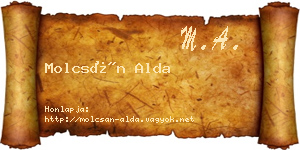 Molcsán Alda névjegykártya